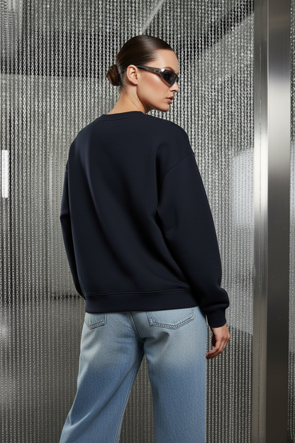 Oversized Blue Hoodie for Men & Women | Streetwear Unisex Sweatshirt